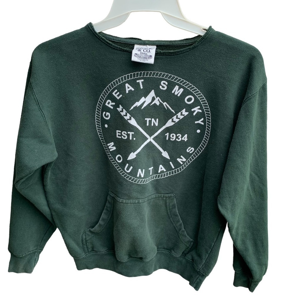 Great Smoky Mountains Green Sweatshirt